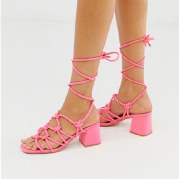 Public Desire Shoes - PUBLIC DESIRE Hot Pink Sandal (NEVER WORN)